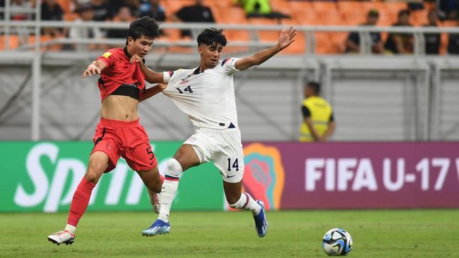 Timnas Korea Selatan U-17 dan Amerika Serikat U-17 menyikapi dukungan penonton pada Piala Dunia U-17 di JIS dengan respons berbeda.